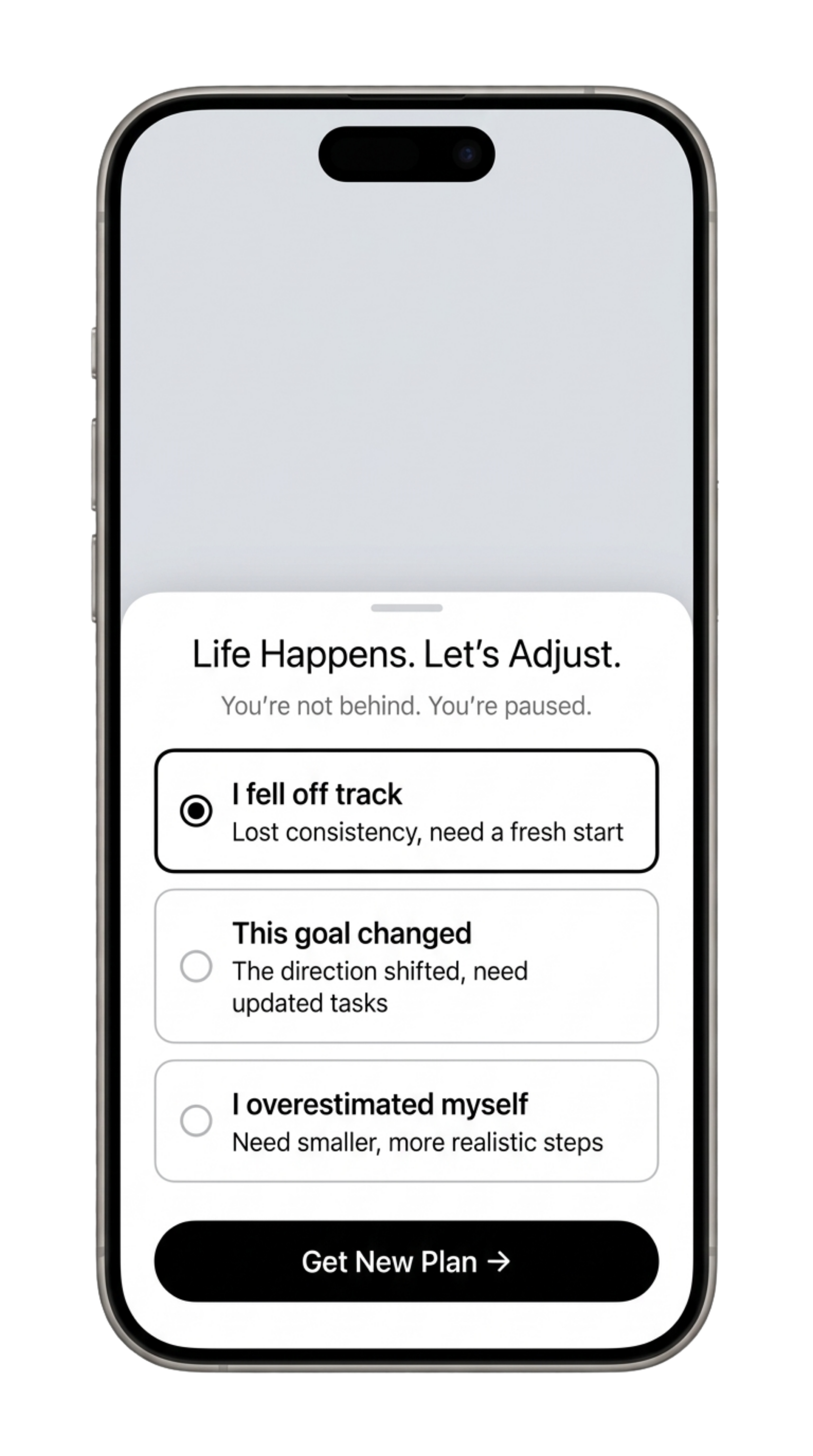 The "I Fell Off" Button